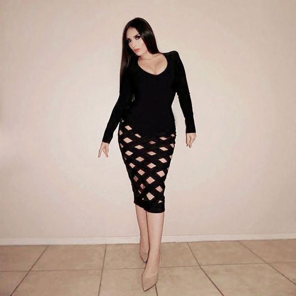 casual dresses long sleeve rayon knee length 2021 fashion hollow out autumn and winter knitted bandage dress, Black;gray
casual dresses long sleeve rayon knee length 2021 fashion hollow out autumn and winter knitted bandage dress, Black;gray