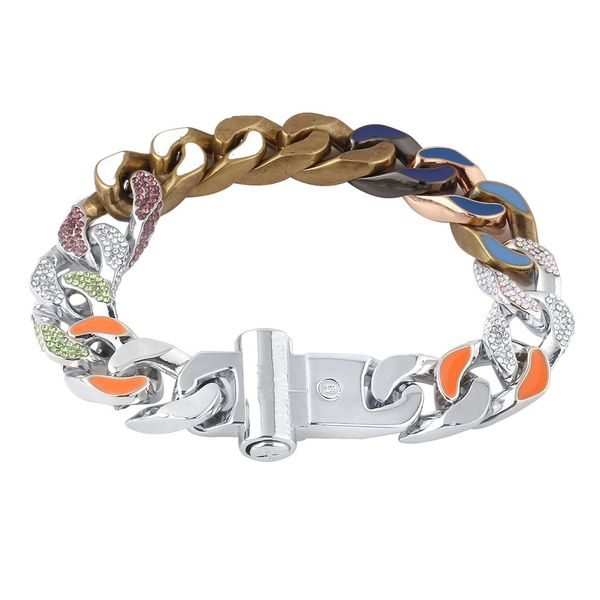 Hip Hop Man Design Bracelet Chain With Diamonds Bracelets T…