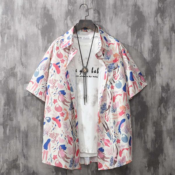 men's casual shirts shirtsummer floral beach short sleeve relaxed fashion brand printed leisure tourism seaside holiday shirt sg6a, White;black
men's casual shirts shirtsummer floral beach short sleeve relaxed fashion brand printed leisure tourism seaside holiday shirt sg6a, White;black