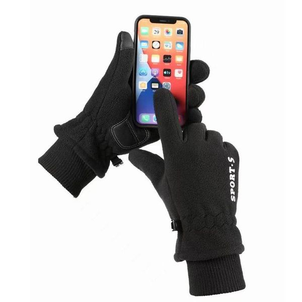 sports gloves men's and women's non-slip winter plus velvet warm riding with buckle outdoor, Black
sports gloves men's and women's non-slip winter plus velvet warm riding with buckle outdoor, Black