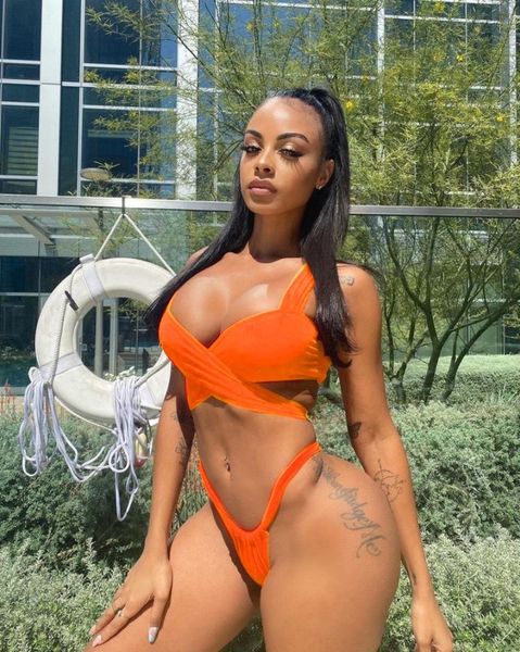 women's swimwear strapped bikini set high waist padded swimsuit orange bathing push up beach wear, White;black
women's swimwear strapped bikini set high waist padded swimsuit orange bathing push up beach wear, White;black