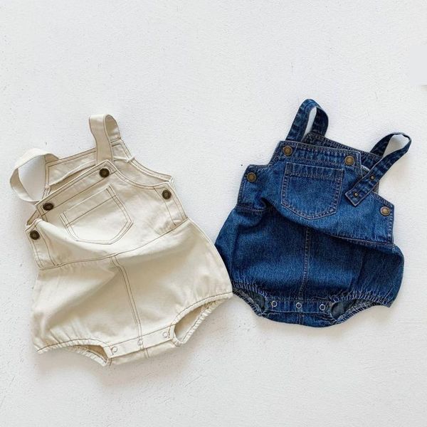 clothing sleeveless bodysuits boy jumpsuit toddler girls denim clothes baby one piece 210413, White
clothing sleeveless bodysuits boy jumpsuit toddler girls denim clothes baby one piece 210413, White
