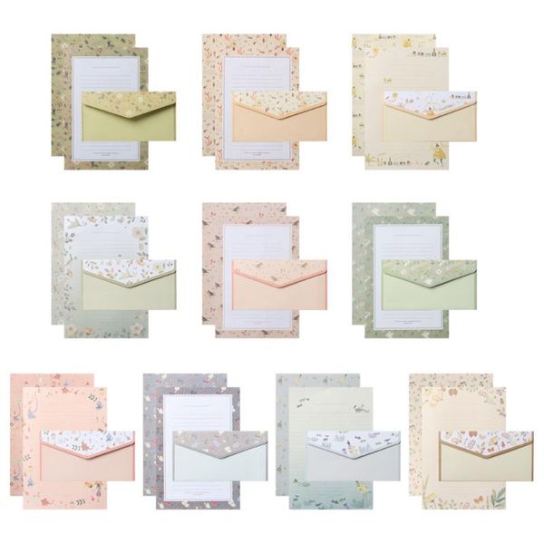 gift wrap differrent design 6pcs writing paper with 3pcs envelopes cartoon pattern vintage floral letter stationery school office supplies
gift wrap differrent design 6pcs writing paper with 3pcs envelopes cartoon pattern vintage floral letter stationery school office supplies
