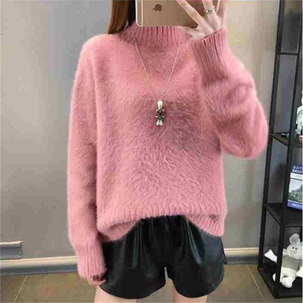 spring autumn winter women lady cashmere wool sweater pullovers solid o-neck casual big size large warm wild loose 210427, White;black
spring autumn winter women lady cashmere wool sweater pullovers solid o-neck casual big size large warm wild loose 210427, White;black