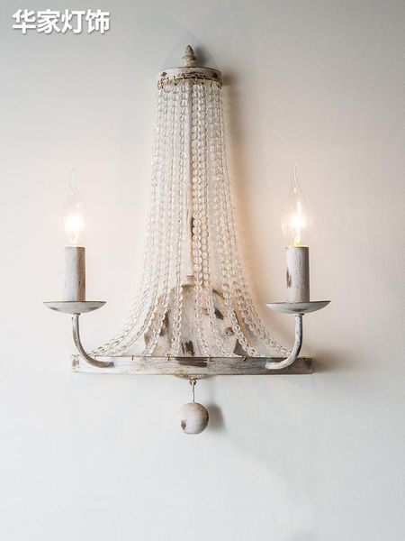 wall lamp country crystal creative simple bedroom bedside aisle retro white living room american
wall lamp country crystal creative simple bedroom bedside aisle retro white living room american