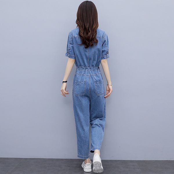women's jumpsuits & rompers korean female summer string elegant overalls ol'short sleeve denim casual loose straight women's, Black;white
women's jumpsuits & rompers korean female summer string elegant overalls ol'short sleeve denim casual loose straight women's, Black;white