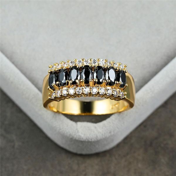 wedding rings cute female black crystal stone ring simple yellow gold for women classic zirconia oval engagement, Slivery;golden
wedding rings cute female black crystal stone ring simple yellow gold for women classic zirconia oval engagement, Slivery;golden