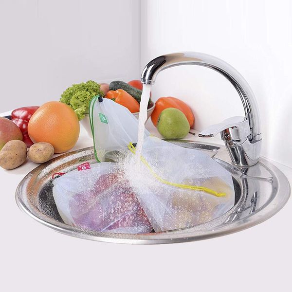 hanging baskets 5pcs reusable mesh produce bags washable eco friendly bag for storage fruit vegetable polyester
hanging baskets 5pcs reusable mesh produce bags washable eco friendly bag for storage fruit vegetable polyester