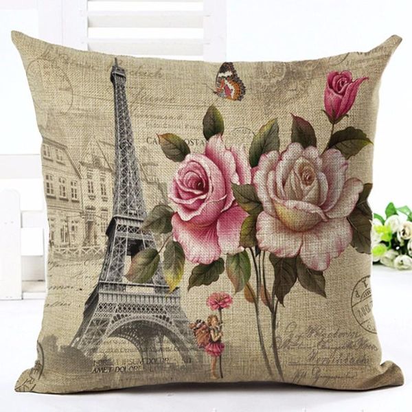 cushion/decorative pillow vintage style flowers printed cushion cover eiffel tower decorative sofa throw car chair home decor case almofadas
cushion/decorative pillow vintage style flowers printed cushion cover eiffel tower decorative sofa throw car chair home decor case almofadas
