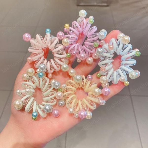 ins 5 colors women mother and me hair accessories pearl flower glitter telephone wire band gradient ponytail holder girls elastic phone cord, Slivery;white
ins 5 colors women mother and me hair accessories pearl flower glitter telephone wire band gradient ponytail holder girls elastic phone cord, Slivery;white