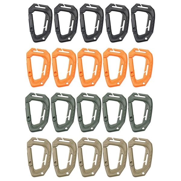 cords, slings and webbing 5pcs big d-type hook plastic steel tactical molle quick hanging buckle clip outdoor camping backpack bag accessori
cords, slings and webbing 5pcs big d-type hook plastic steel tactical molle quick hanging buckle clip outdoor camping backpack bag accessori