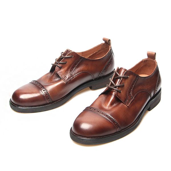 handmade genuine leather men office shoes formal business casual oxford shoes classic vintage male brogue shoes soft moccasins, Black
handmade genuine leather men office shoes formal business casual oxford shoes classic vintage male brogue shoes soft moccasins, Black