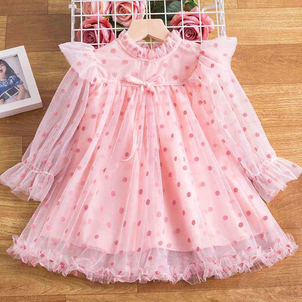 classic spring autumn dress for girl polka-dot long sleeve kids clothes girls elegant party children dresses brithday wedding vestidos, Red;yellow 
classic spring autumn dress for girl polka-dot long sleeve kids clothes girls elegant party children dresses brithday wedding vestidos, Red;yellow