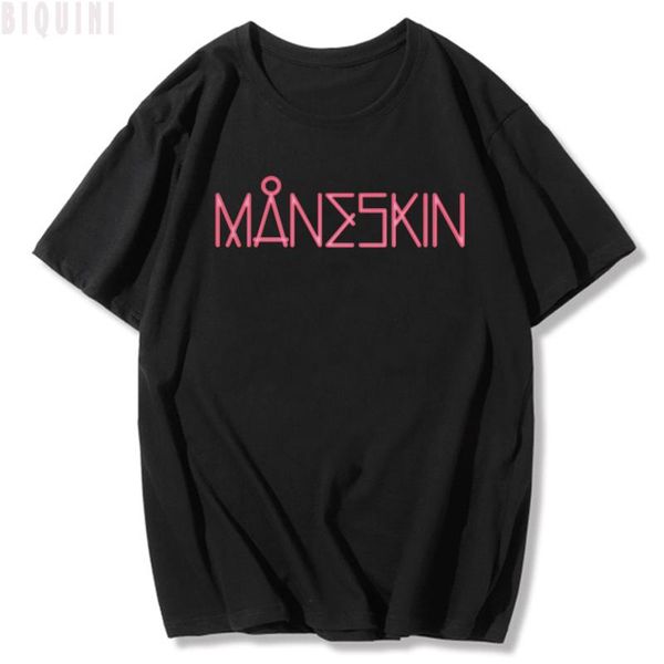 men's t-shirts maneskin t shirts men 100% cotton graphic tees letter printing harajuku 2021 summer streetwears punk clothes fashion o-, White;black 
men's t-shirts maneskin t shirts men 100% cotton graphic tees letter printing harajuku 2021 summer streetwears punk clothes fashion o-, White;black