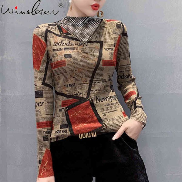 women's t-shirt spring fall korean style tie-dye girls chic graffiti print shiny patchwork diamonds women cotton tees t1, White
women's t-shirt spring fall korean style tie-dye girls chic graffiti print shiny patchwork diamonds women cotton tees t1, White
