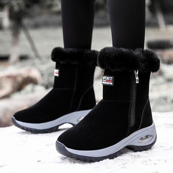 boots platform short winter women 2021 plush casual leather snow plus velvet warm cotton shoes flat non-slip ankle, Black
boots platform short winter women 2021 plush casual leather snow plus velvet warm cotton shoes flat non-slip ankle, Black