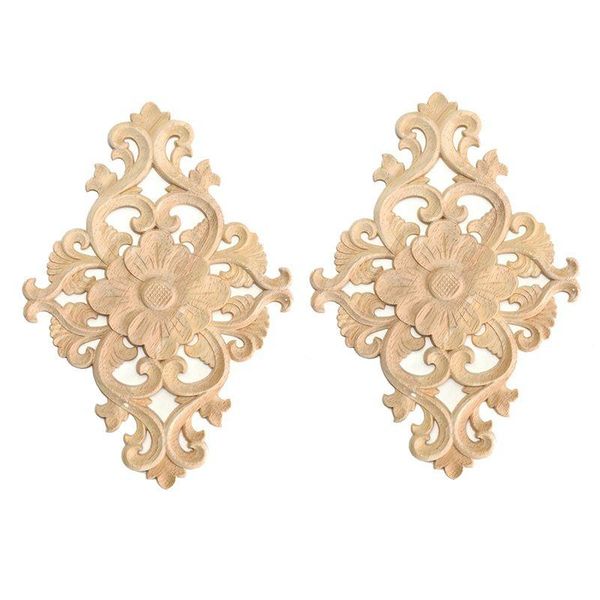 decorative objects & figurines 21*15cm wood carved unpainted onlay applique furniture home decor, 2pcs
decorative objects & figurines 21*15cm wood carved unpainted onlay applique furniture home decor, 2pcs