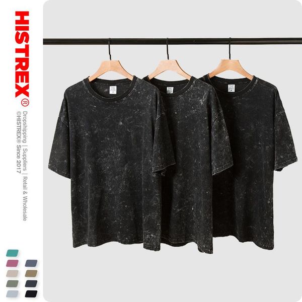 men's t-shirts histrex heavy cotton thick snow wahsed 100% 260g men t shirt hip hop clothing streetwear mens fashion tshirt man nnvzz#, White;black
men's t-shirts histrex heavy cotton thick snow wahsed 100% 260g men t shirt hip hop clothing streetwear mens fashion tshirt man nnvzz#, White;black