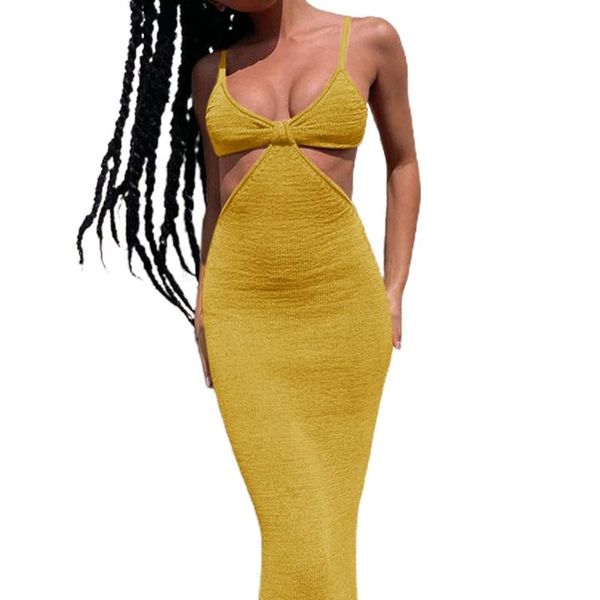 casual dresses 40gc women summer spaghetti strap cut out bodycon maxi dress v-neck knotted backless solid color knitted beach sundress, Black;gray
casual dresses 40gc women summer spaghetti strap cut out bodycon maxi dress v-neck knotted backless solid color knitted beach sundress, Black;gray