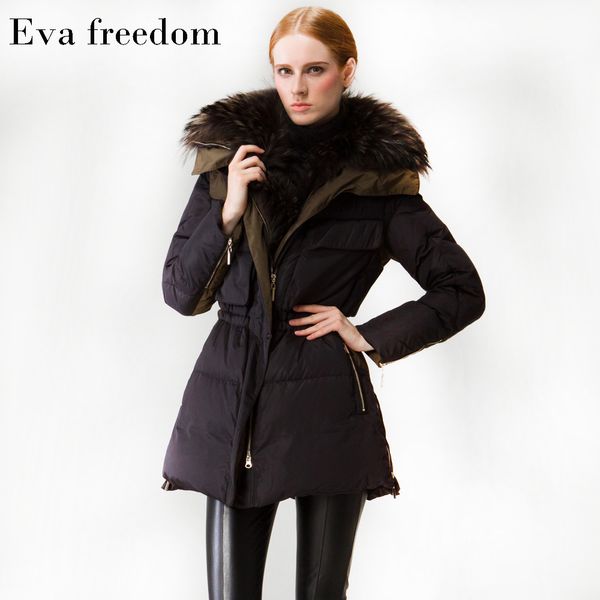 down jacket winter fashion military women's luxury raccoon dog big wool collar women, Black
down jacket winter fashion military women's luxury raccoon dog big wool collar women, Black