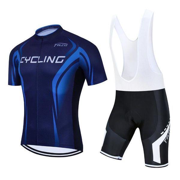 pro team summer cycling men's shorts jersey set bicycle clothing breathable men short sleeve shirt bike bib 20d gel pad racing sets, Black;blue
pro team summer cycling men's shorts jersey set bicycle clothing breathable men short sleeve shirt bike bib 20d gel pad racing sets, Black;blue