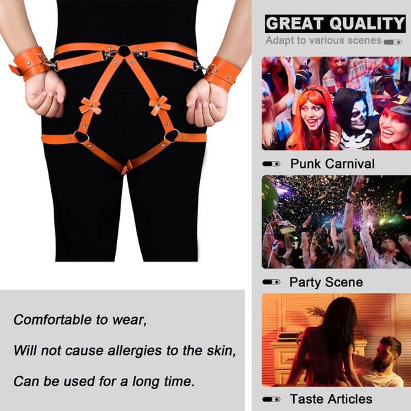 belts women's belt harness garters bondage buttocks restraint hand punk goth leather sword stockings suspender pole dance rave, Black;brown
belts women's belt harness garters bondage buttocks restraint hand punk goth leather sword stockings suspender pole dance rave, Black;brown