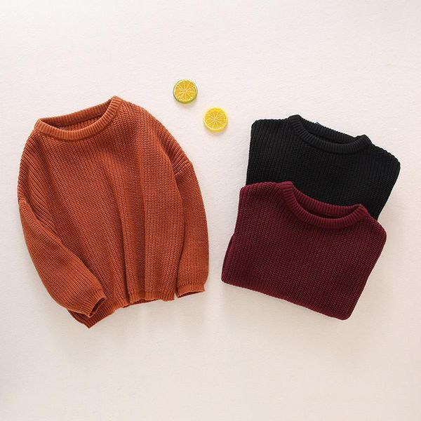 pullover winter sweaters toddler kids baby boys girls clothes casual solid round collar knitwear sweater children's clothing, Blue
pullover winter sweaters toddler kids baby boys girls clothes casual solid round collar knitwear sweater children's clothing, Blue
