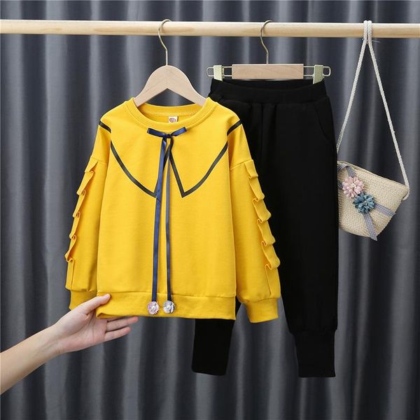 clothing sets 4-12 years children girl clothes set t-shirt + long pants fashion outfit girls autumn cotton kids yellow suit 2 pieces, White
clothing sets 4-12 years children girl clothes set t-shirt + long pants fashion outfit girls autumn cotton kids yellow suit 2 pieces, White