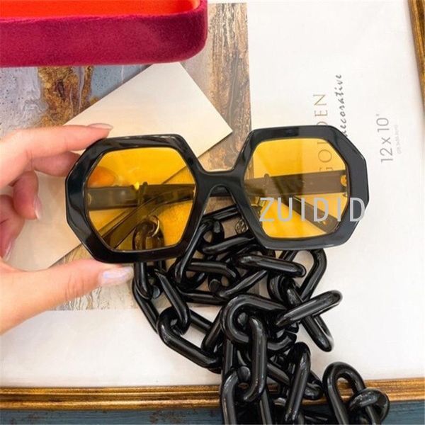 outdoor eyewear fashion brand square sunglasses women vintage unique chain polygon shades uv400 female design large frame gg0772
outdoor eyewear fashion brand square sunglasses women vintage unique chain polygon shades uv400 female design large frame gg0772