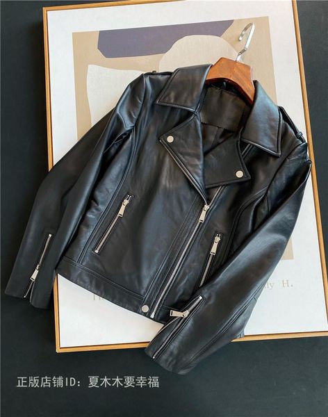 women's jackets original 1000 + light luxury high-grade frankincense sheep skin elastic and comfortable leather motorcycle jacket short, Black;brown
women's jackets original 1000 + light luxury high-grade frankincense sheep skin elastic and comfortable leather motorcycle jacket short, Black;brown