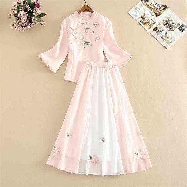 womens hanfu sets chinese flower embroidered elements summer casual two piece set traditional fairy costume clothing 210530, White
womens hanfu sets chinese flower embroidered elements summer casual two piece set traditional fairy costume clothing 210530, White