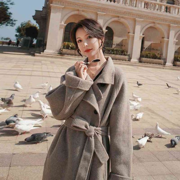 women's wool & blends winter new tall slim woolen coat women thick oatmeal q770, Black
women's wool & blends winter new tall slim woolen coat women thick oatmeal q770, Black