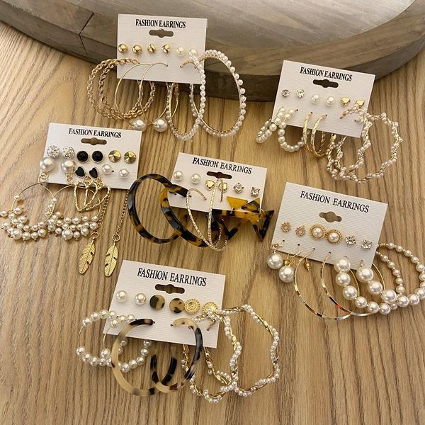 hoop & huggie elegant vintage pearls earrings set for women oversize circle geometric metal punk earring 2021 ear jewelry, Golden;silver
hoop & huggie elegant vintage pearls earrings set for women oversize circle geometric metal punk earring 2021 ear jewelry, Golden;silver