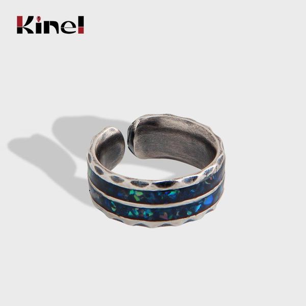 cluster rings kinel real silver 925 jewelry vintage personality adjustable for women party elegant accessories 2021, Golden;silver
cluster rings kinel real silver 925 jewelry vintage personality adjustable for women party elegant accessories 2021, Golden;silver