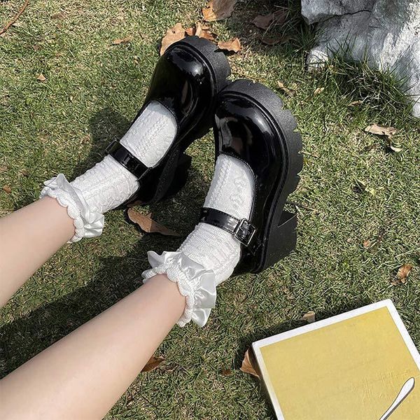 dress shoes women lolita japanese style mary jane shoe woman vintage soft high heel retro platform footwear autumn student white, Black
dress shoes women lolita japanese style mary jane shoe woman vintage soft high heel retro platform footwear autumn student white, Black