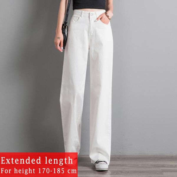women's jeans summer thin white denim women 170-185cm for tall girls extended long wide leg pants loose straight high waist trousers, Blue
women's jeans summer thin white denim women 170-185cm for tall girls extended long wide leg pants loose straight high waist trousers, Blue