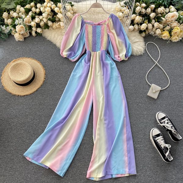 teeuiear slim gradient print autumn rainbow full length jumpsuit casual high waist ol elegant rompers women beach holiday romper, Black;white
teeuiear slim gradient print autumn rainbow full length jumpsuit casual high waist ol elegant rompers women beach holiday romper, Black;white