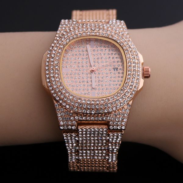 hip hop women & mens iced out luxury date quartz wrist watches with micropave cz stainless steel watch jewelry, Slivery;brown
hip hop women & mens iced out luxury date quartz wrist watches with micropave cz stainless steel watch jewelry, Slivery;brown