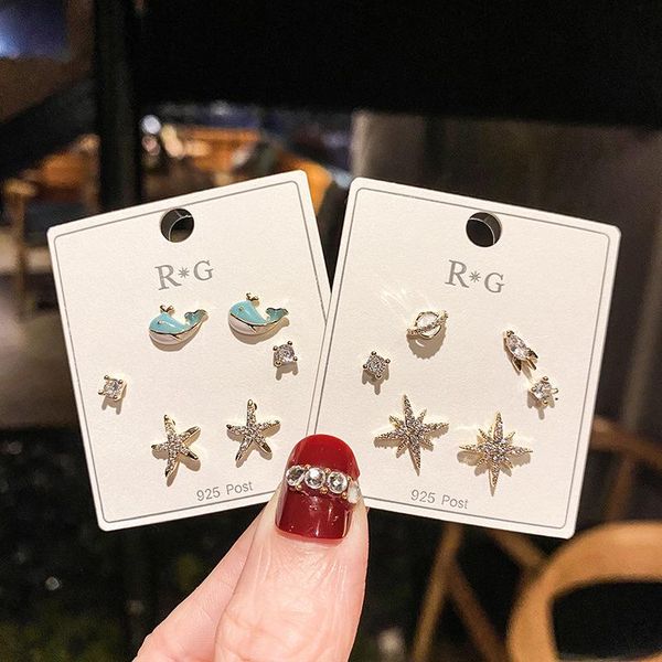 stud 6pcs 14k real gold plated star earrings for women delicate cubic zircon fish gift, Golden;silver
stud 6pcs 14k real gold plated star earrings for women delicate cubic zircon fish gift, Golden;silver