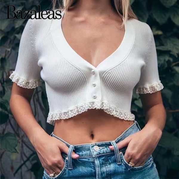 women's blouses & shirts bazaleas fashion center buttons blusa feminina chic white lace patchwork v neck knitted blouse vintage crop dr
women's blouses & shirts bazaleas fashion center buttons blusa feminina chic white lace patchwork v neck knitted blouse vintage crop dr