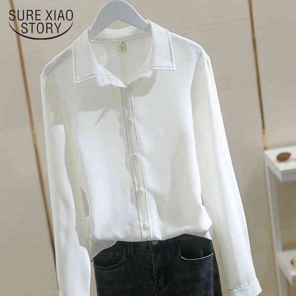 long-sleeved chiffon blouse shirt woman korean fashion office lady with button spring blusas mujer 8922 50 210508, White
long-sleeved chiffon blouse shirt woman korean fashion office lady with button spring blusas mujer 8922 50 210508, White