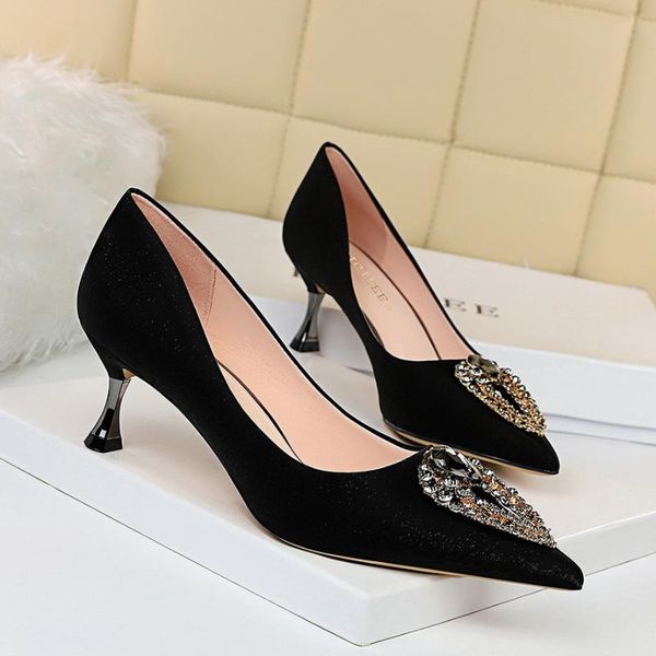 dress shoes bigtree luxurious crystal thin heel rhinestone women pointed toe mujer party high shallow wedding ladies pumps, Black
dress shoes bigtree luxurious crystal thin heel rhinestone women pointed toe mujer party high shallow wedding ladies pumps, Black