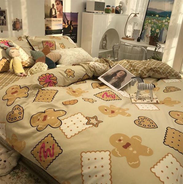 bedding sets cute cartoon gingerbread man biscuit set kid teen,cotton twin full home textile bed sheet pillow case duvet cover
bedding sets cute cartoon gingerbread man biscuit set kid teen,cotton twin full home textile bed sheet pillow case duvet cover