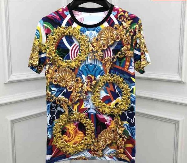 t shirts 20ss fashion floral royal print tee t shirts designer for men, White;black
t shirts 20ss fashion floral royal print tee t shirts designer for men, White;black