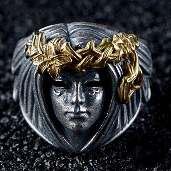 cluster rings secret boy vintage trendy rock punk hip hop creative goddess shape skull ring for men women luxury jewelry accessories, Golden;silver
cluster rings secret boy vintage trendy rock punk hip hop creative goddess shape skull ring for men women luxury jewelry accessories, Golden;silver
