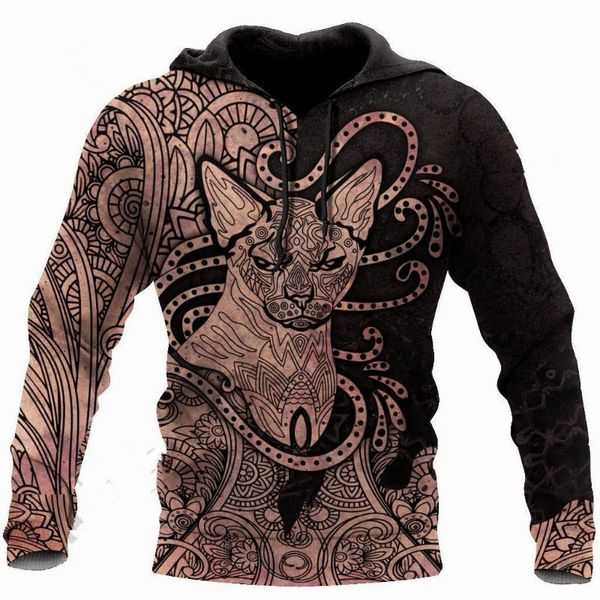 men's hoodies & sweatshirts fashion 3d printed est sphynx cat tattoos harajuku streetwear unique funny casual sport hoodies/sweatshir, Black
men's hoodies & sweatshirts fashion 3d printed est sphynx cat tattoos harajuku streetwear unique funny casual sport hoodies/sweatshir, Black