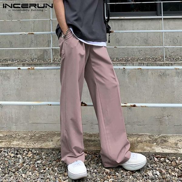 men's pants incerun casual streetwear western style men wide leg fashionable loose pantalones long suit trousers s-5xl 2021, Black
men's pants incerun casual streetwear western style men wide leg fashionable loose pantalones long suit trousers s-5xl 2021, Black