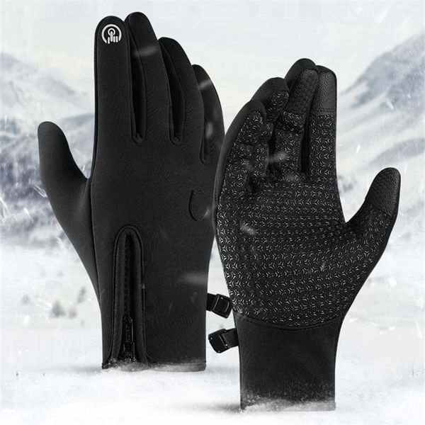 cycling gloves 1 pair winter warm protection for running ski mountaineering outdoor touchscreen unisex, Black
cycling gloves 1 pair winter warm protection for running ski mountaineering outdoor touchscreen unisex, Black