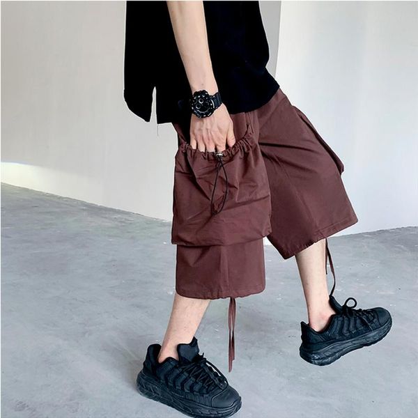 mens casual cargo shorts, thin sports men's cropped trousers large pockets pants shorts, White;black
mens casual cargo shorts, thin sports men's cropped trousers large pockets pants shorts, White;black