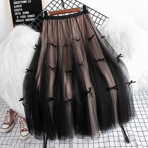 spring summer vintage mesh women long skirts bow print high waist harajuku umbrella female cake a-line 210601, Black
spring summer vintage mesh women long skirts bow print high waist harajuku umbrella female cake a-line 210601, Black
